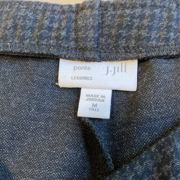J. Jill ponte Leggings. Black and gray. Excellent condition. Size M tall. - Picture 2 of 4